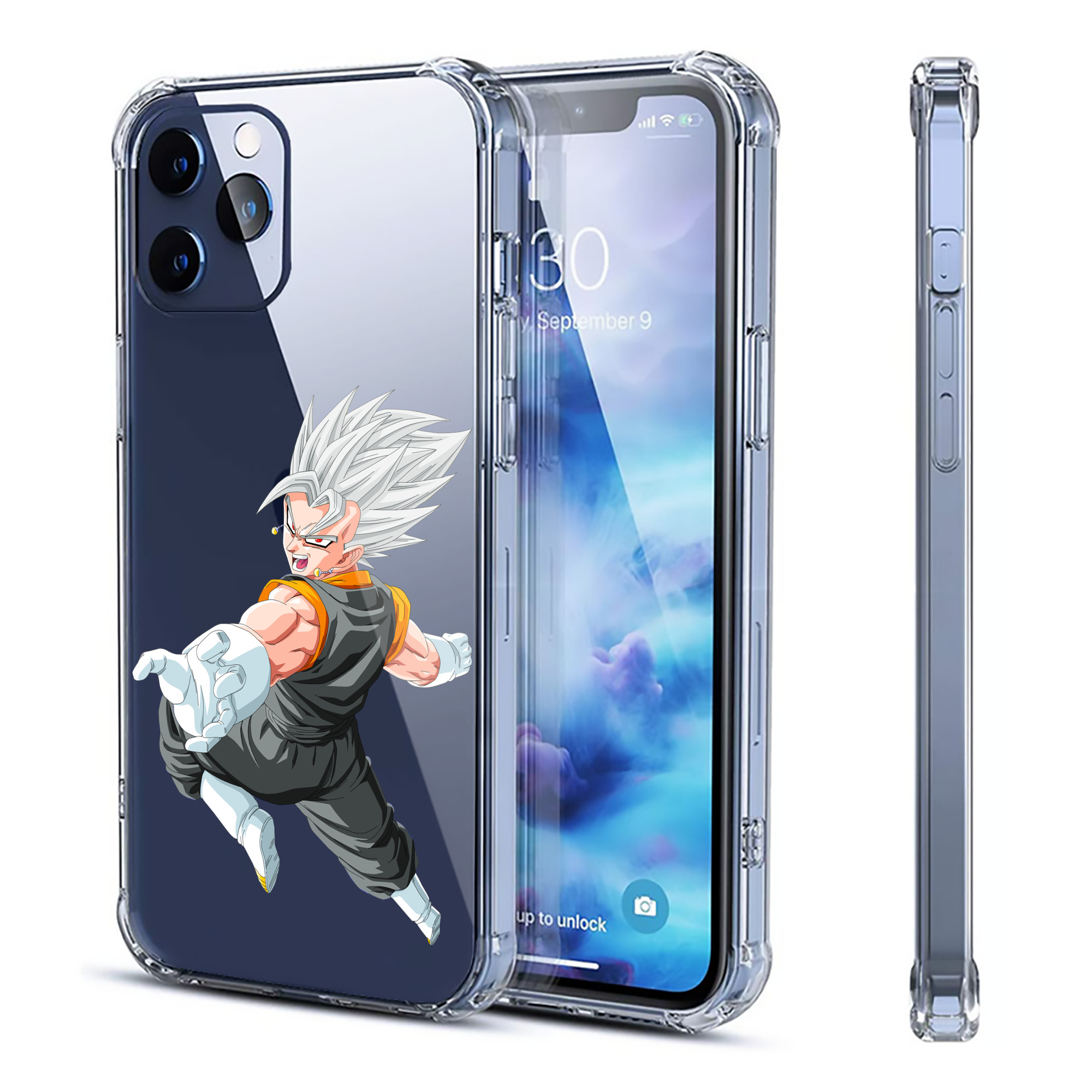 （画像用） ドラゴンボール ベジータ四世（Bejīta Yonsei）DRAGON BALL Vegeta IV 【iPhone 12シリーズ対応】透明スマホケース（クリアソフトケース）